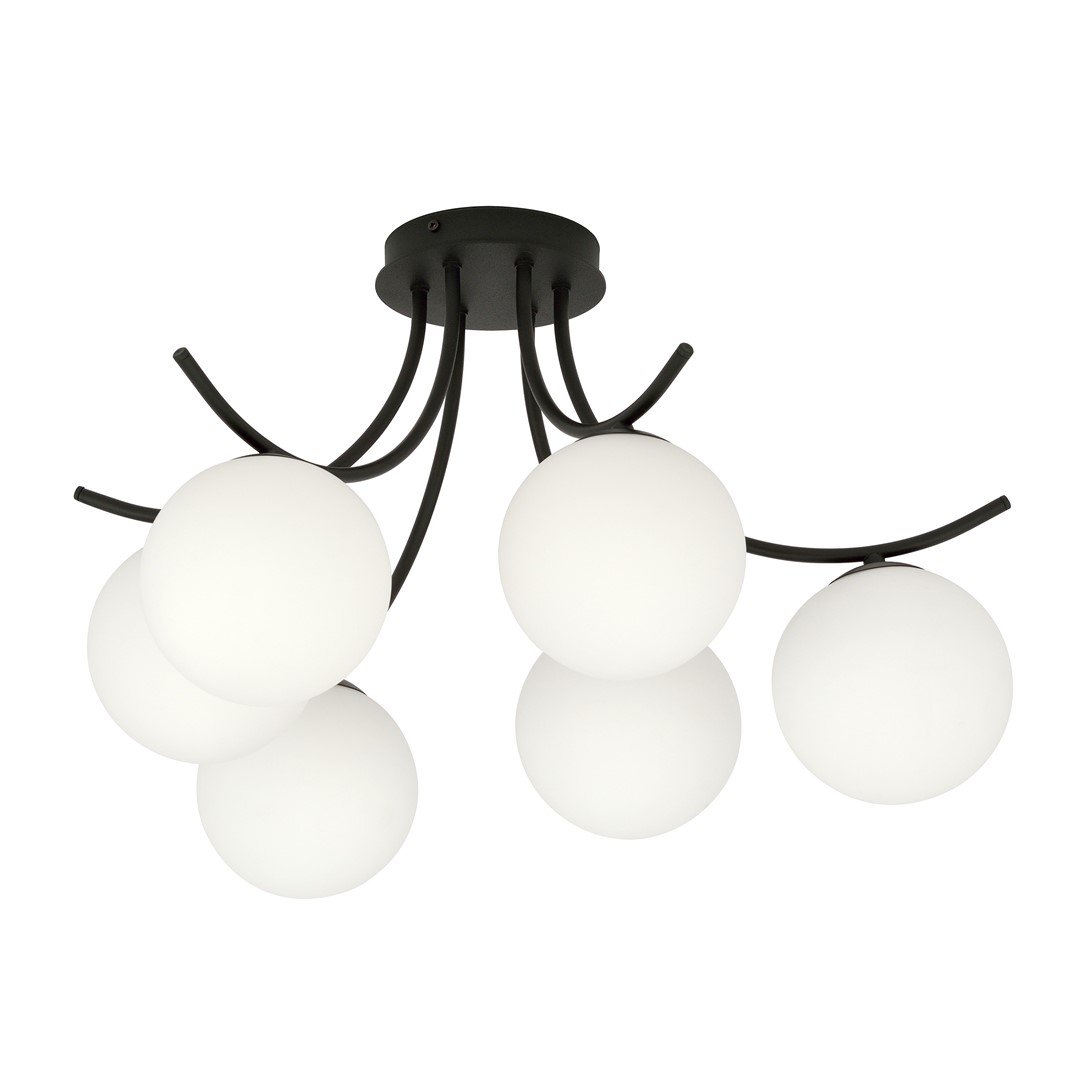 Plafondlamp Doornen Zwart Ø15 cm