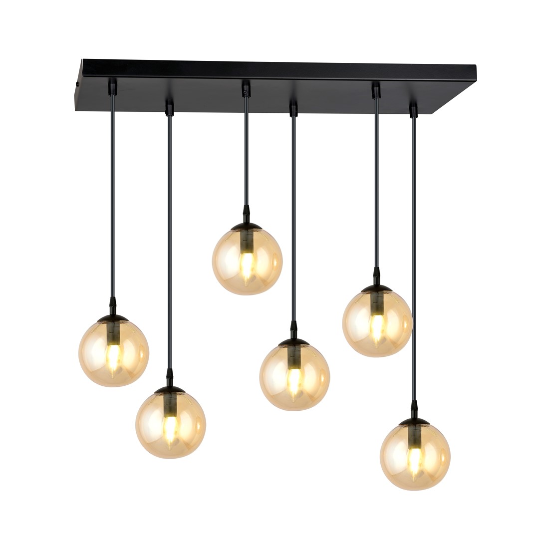 Hanglamp Sieskura Zwart Ø14 cm