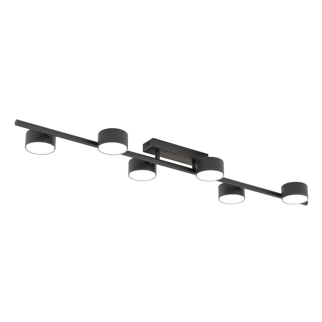 Plafondlamp Gauber Zwart Ø8 cm