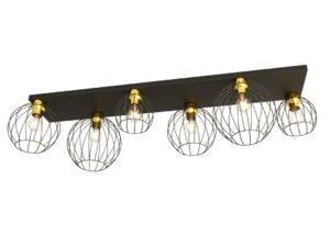 Plafondlamp Greillano Zwart Ø24 cm