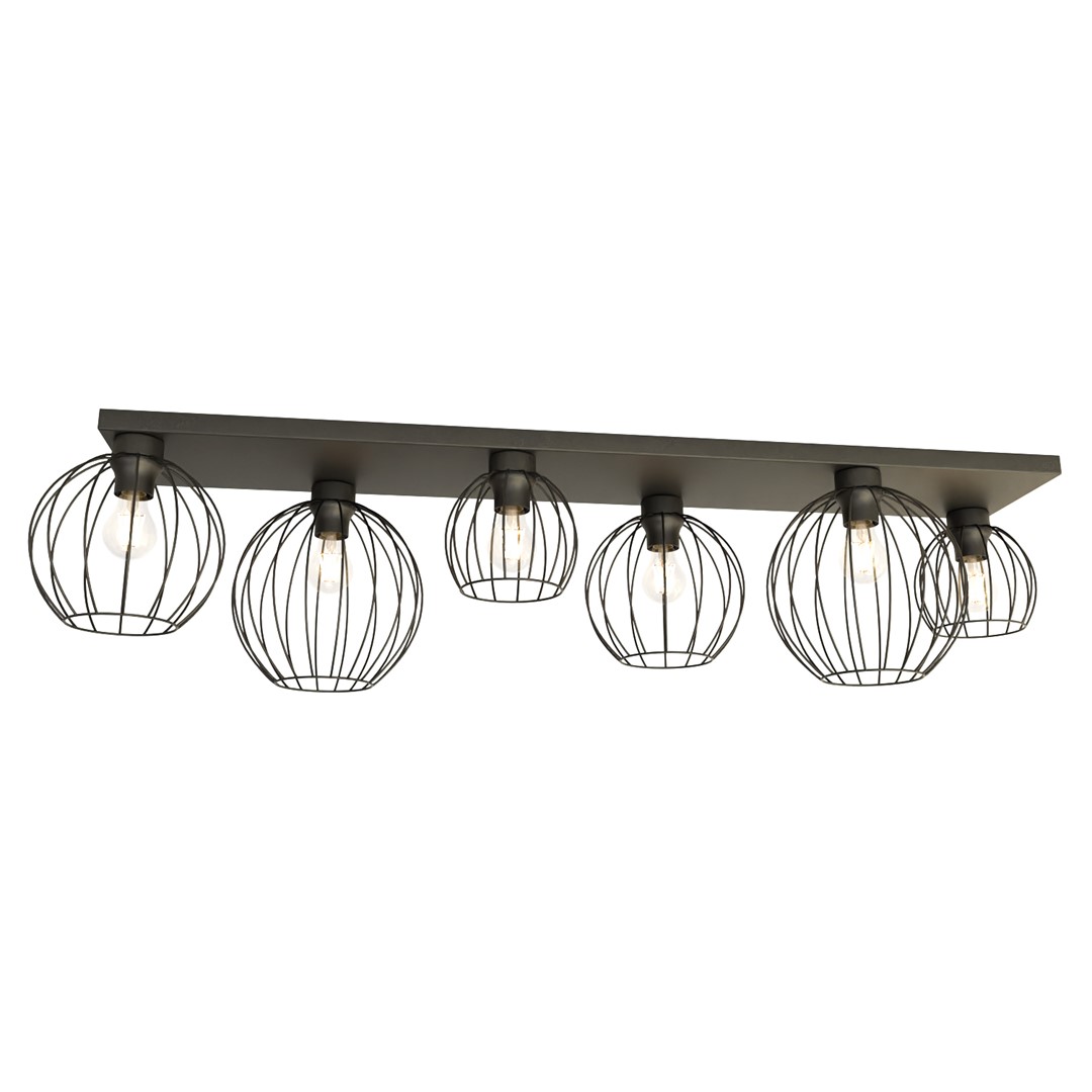 Plafondlamp Jooldum Zwart Ø24 cm
