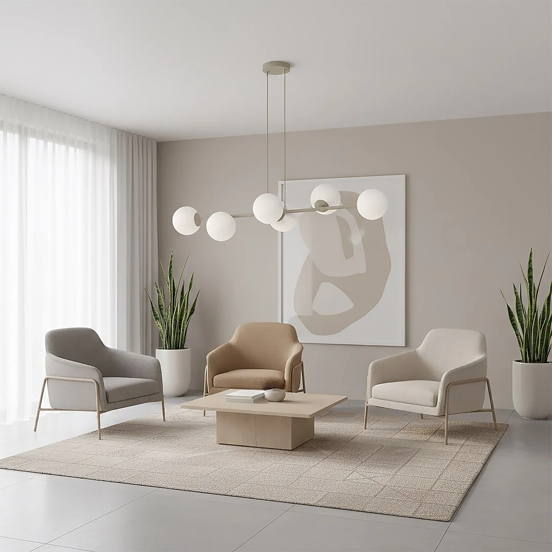 Hanglamp Preirnor Beige Ø14 cm - Afbeelding 2
