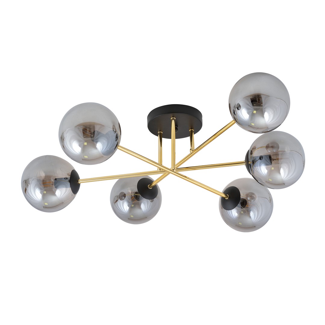 Plafondlamp Tolvella Zwart Ø14 cm - Afbeelding 2