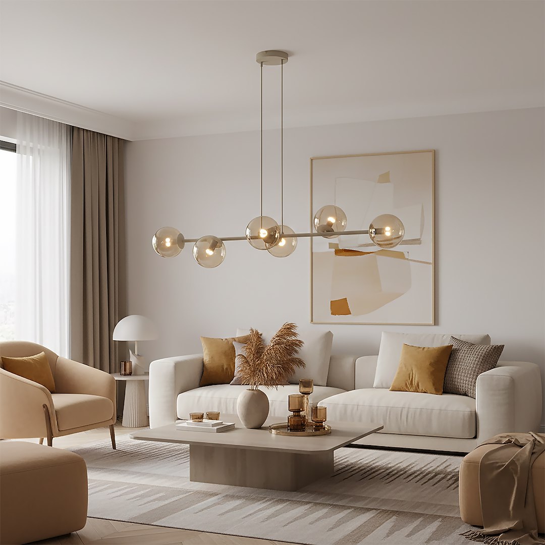 Hanglamp Sondin Beige Ø14 cm - Afbeelding 2
