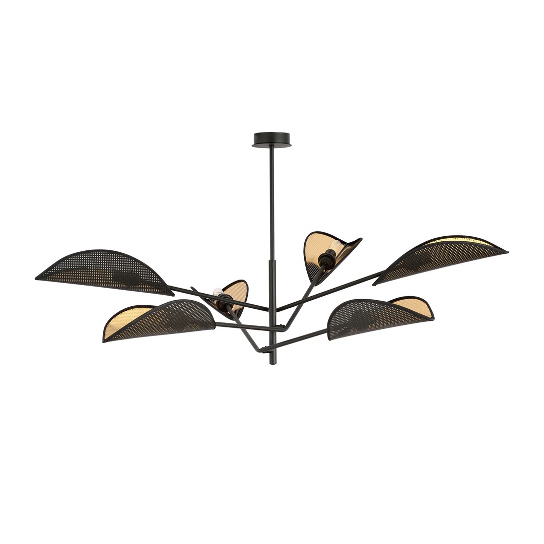 Plafondlamp Kumoro Zwart Ø12 cm - Afbeelding 2