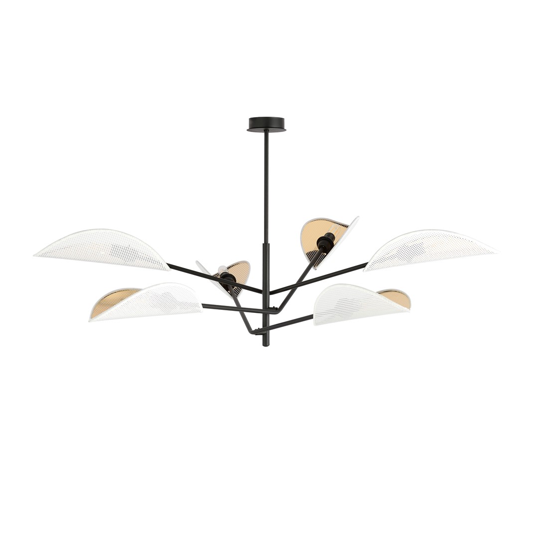 Plafondlamp Fiver Zwart Ø12 cm - Afbeelding 2