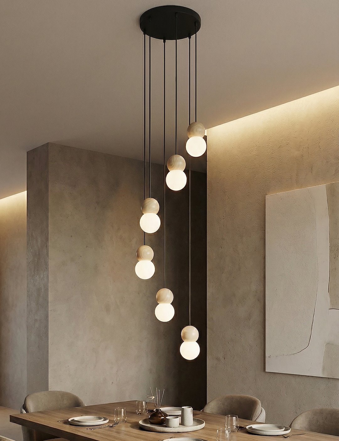 Hanglamp Pribello Zwart Ø10 cm - Afbeelding 2
