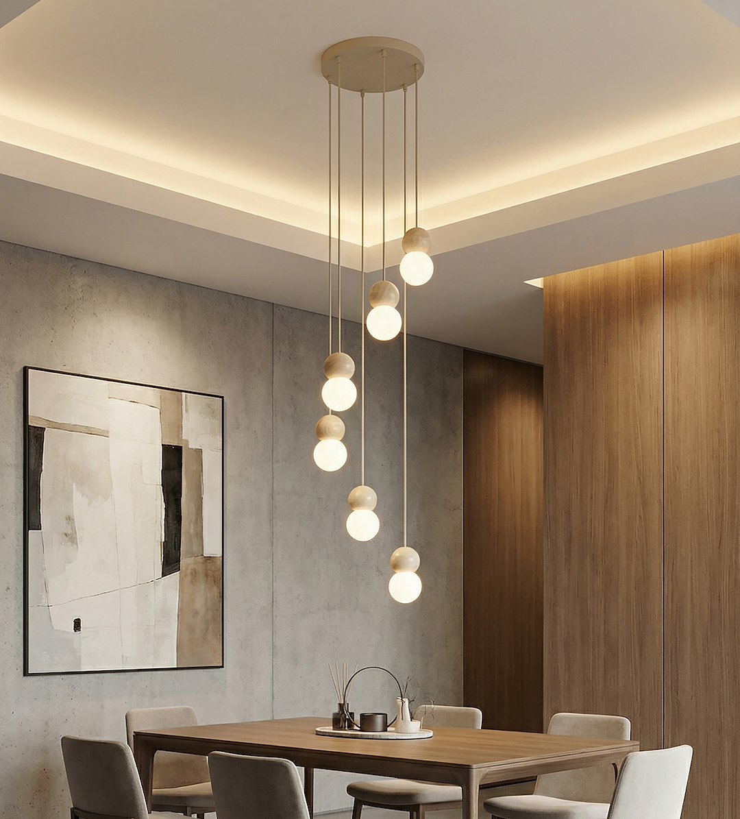 Hanglamp Salisbury Beige Ø10 cm - Afbeelding 2