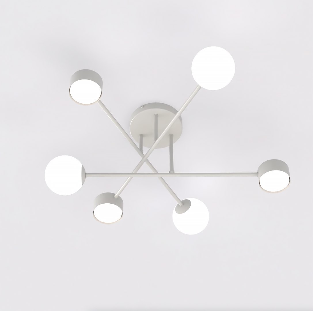 Plafondlamp Zuskor Wit Ø10 cm - Afbeelding 2