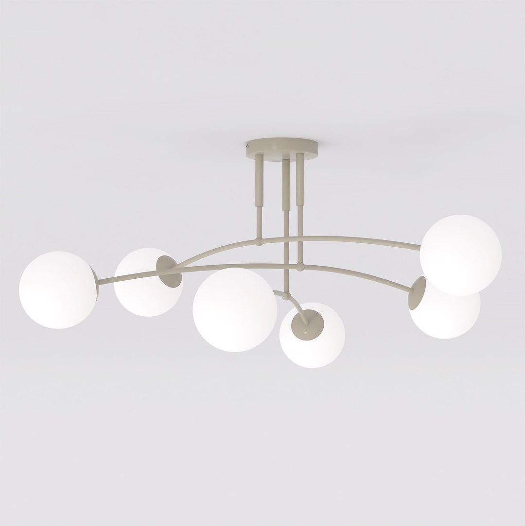 Plafondlamp Puntar Beige Ø14 cm - Afbeelding 2