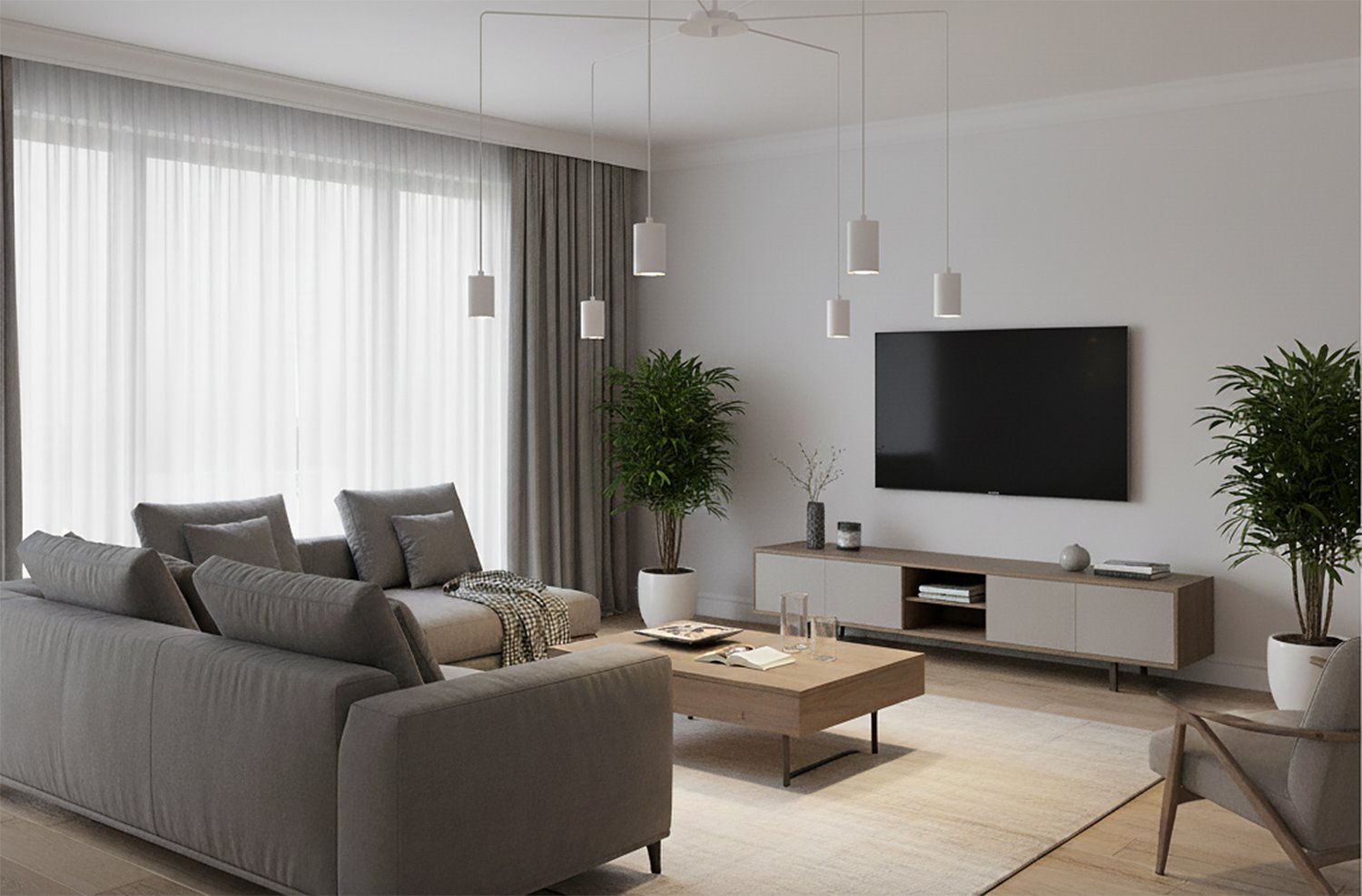 Hanglamp Skeril Wit - Afbeelding 2