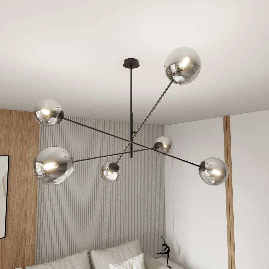 Hanglamp Loontena Zwart Ø14 cm - Afbeelding 2