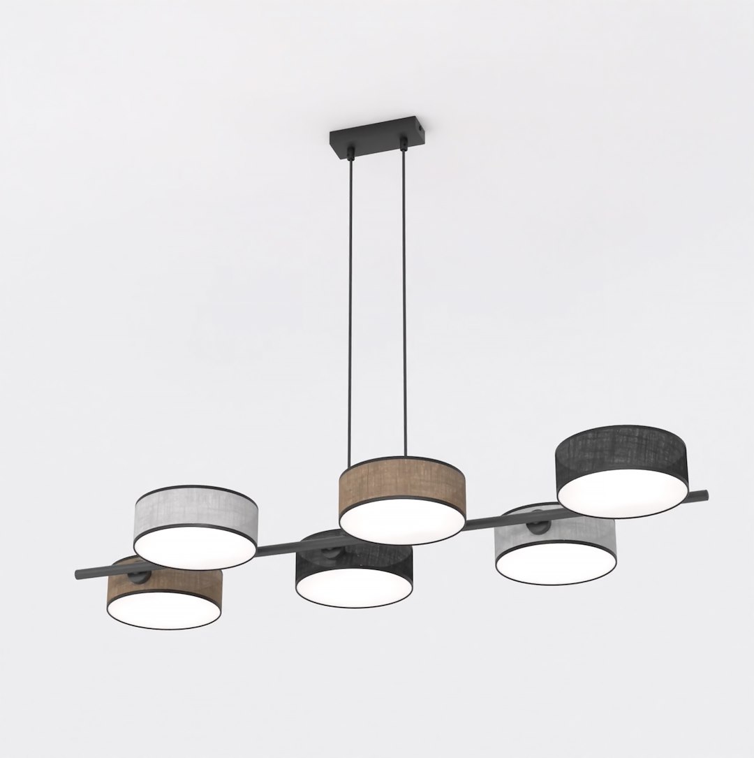 Hanglamp Ziermora Zwart Ø20 cm - Afbeelding 2