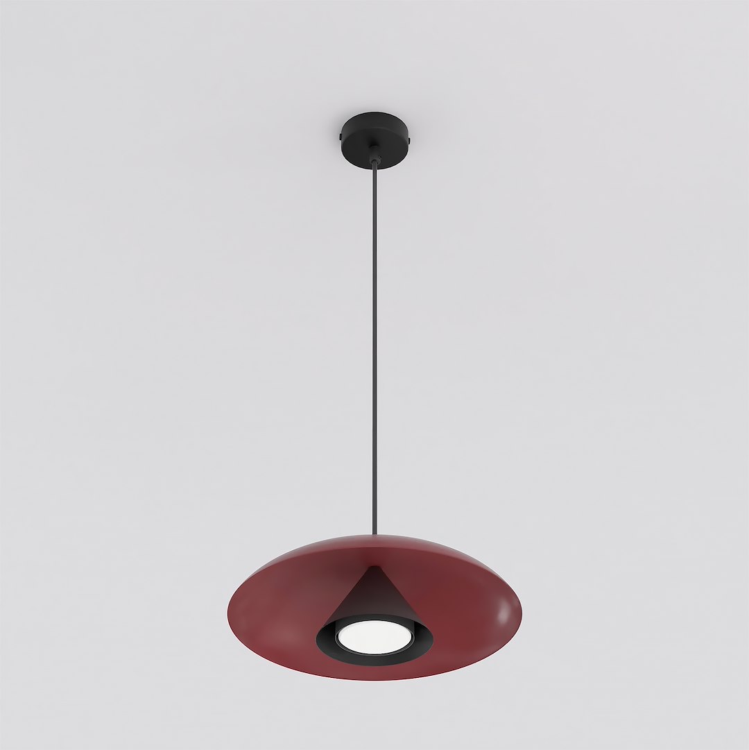 Hanglamp Heby Bordeaux - Afbeelding 2