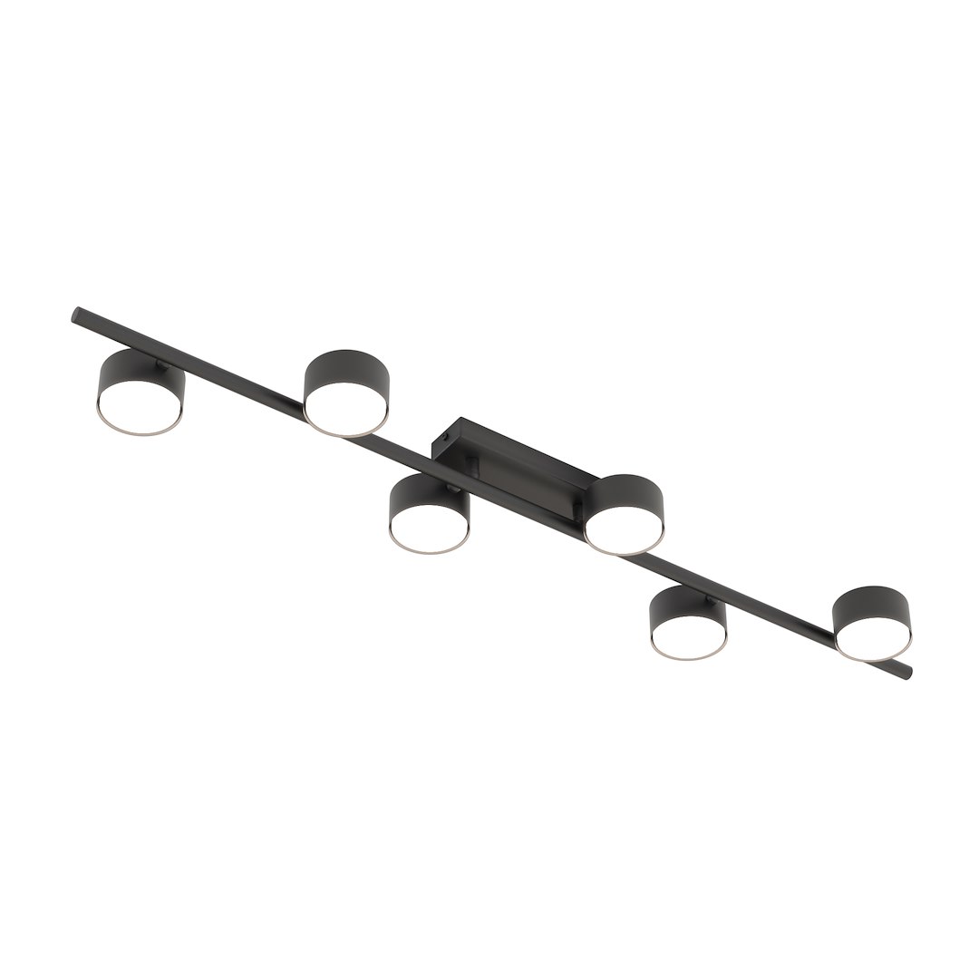 Plafondlamp Gauber Zwart Ø8 cm - Afbeelding 2
