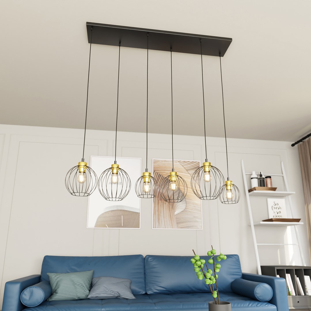 Hanglamp Breentino Zwart Ø24 cm - Afbeelding 3