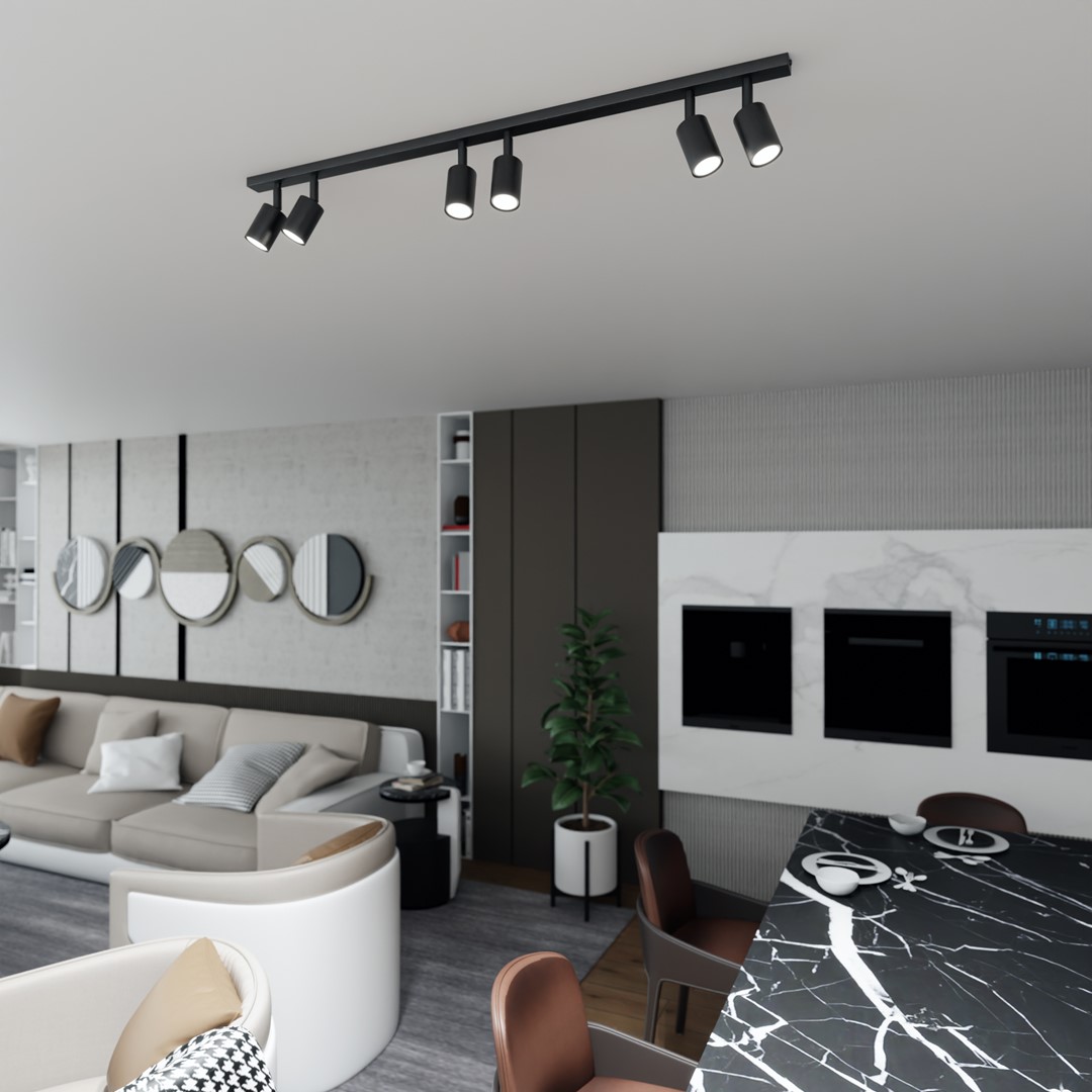 Plafondlamp Vodea Zwart - Afbeelding 3