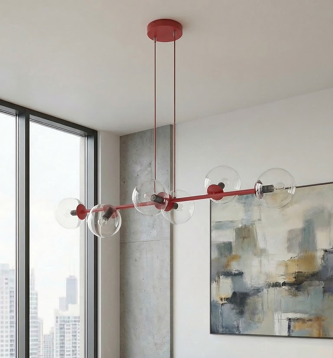 Hanglamp Tuntea Bordeaux Ø14 cm - Afbeelding 3