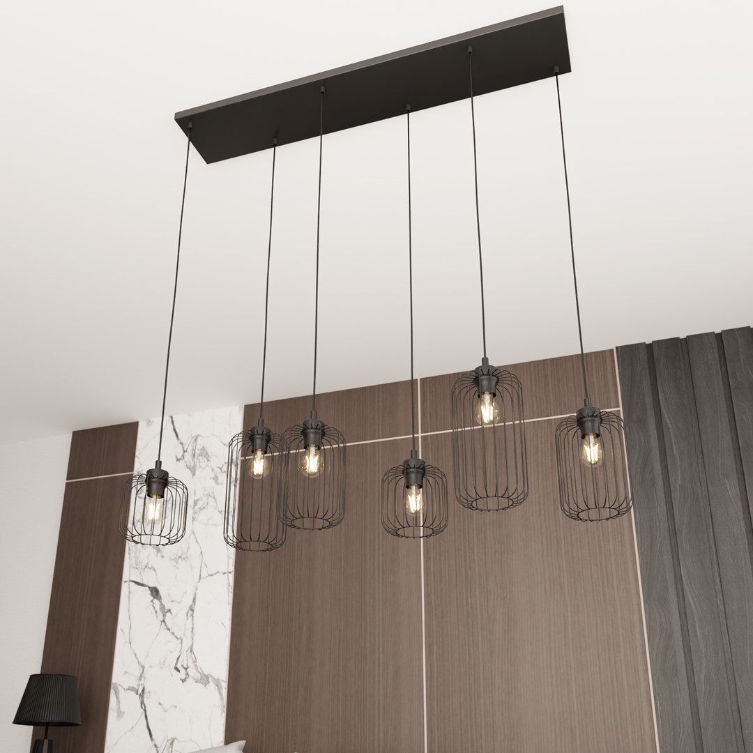 Hanglamp Meevund Zwart Ø16 cm - Afbeelding 3