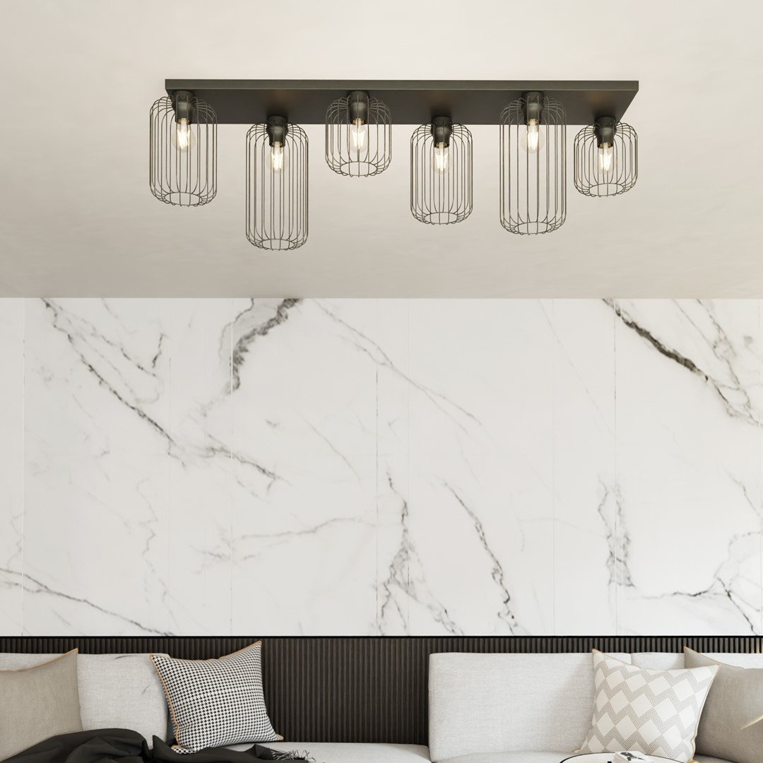 Plafondlamp Deenda Zwart Ø16 cm - Afbeelding 3