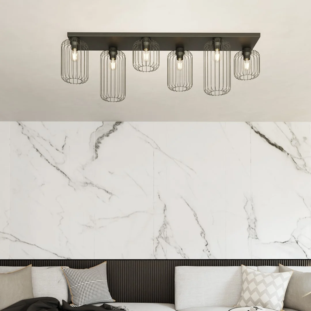 Plafondlamp Deenda Zwart Ø16 cm - Afbeelding 3