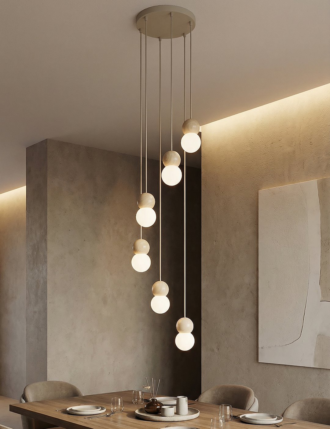 Hanglamp Salisbury Beige Ø10 cm - Afbeelding 3