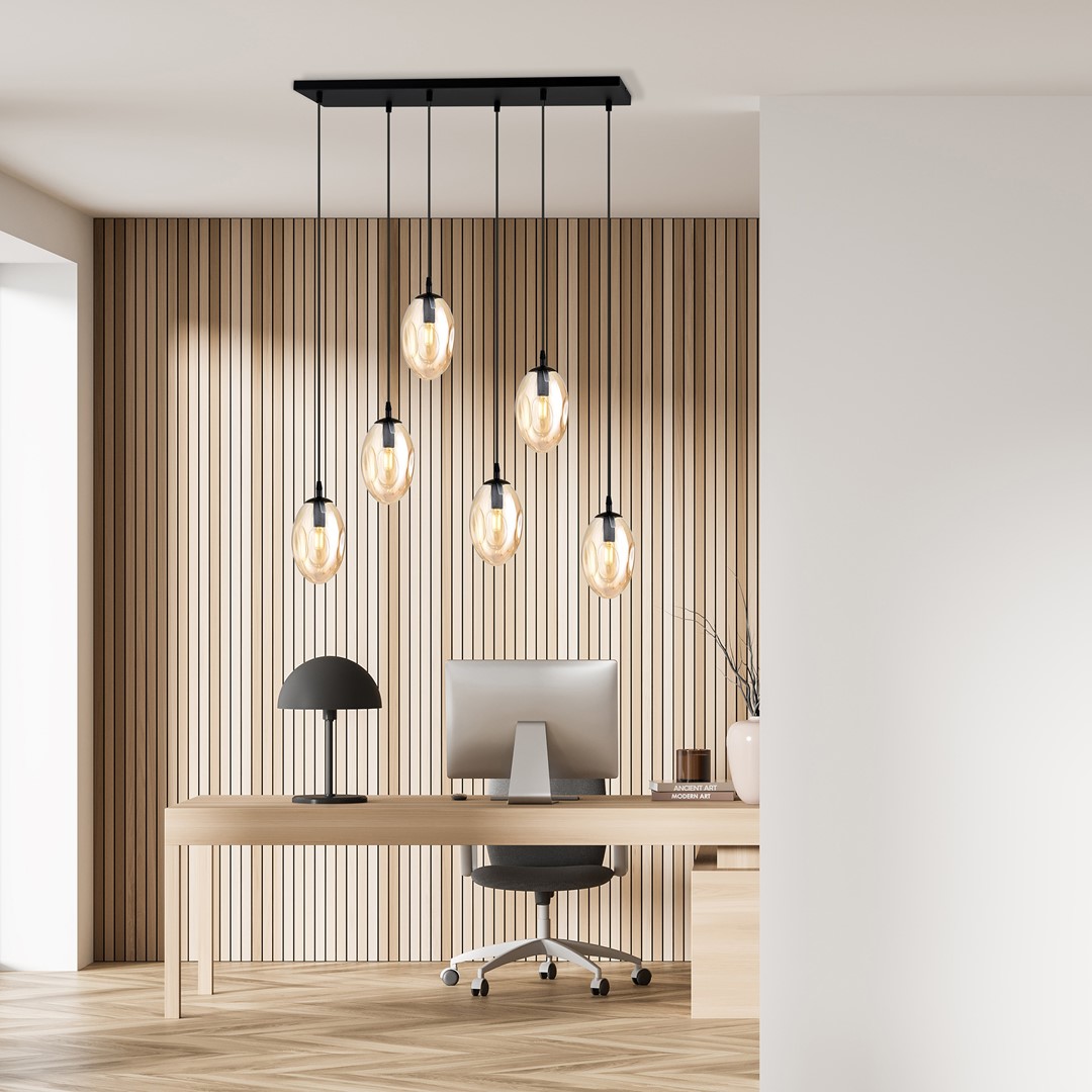 Hanglamp Bauskan Zwart Ø12 cm - Afbeelding 3