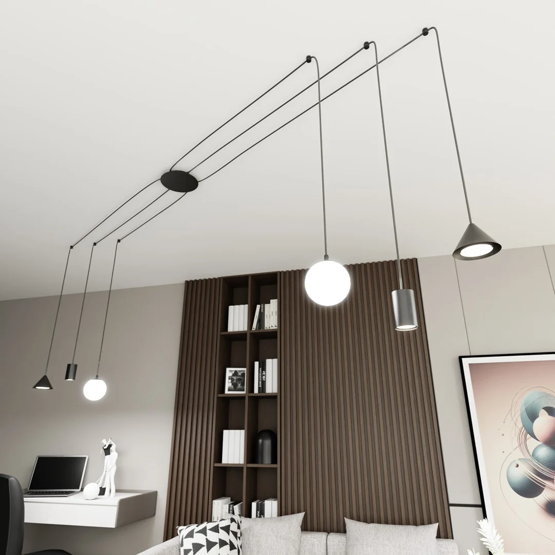 Hanglamp Elio Zwart - Afbeelding 3