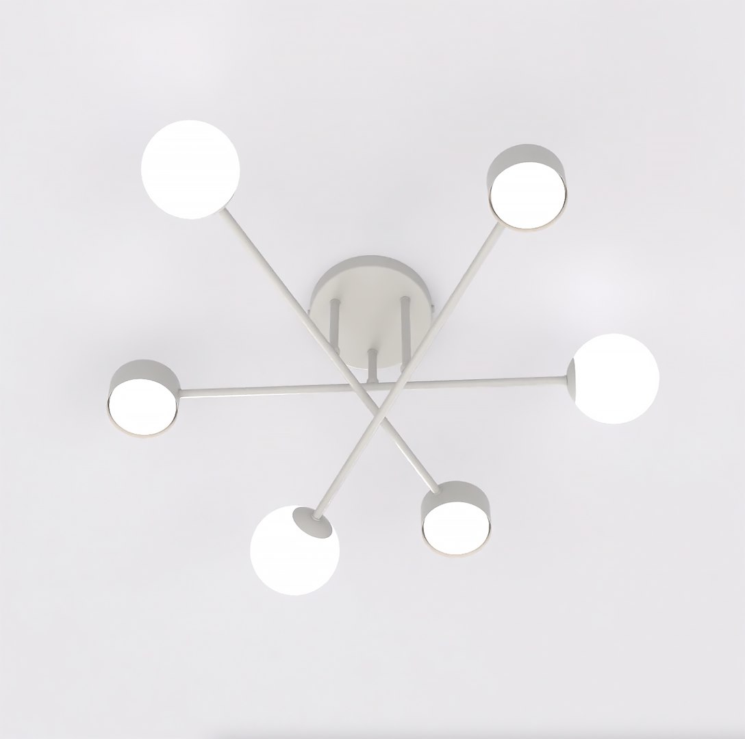 Plafondlamp Zuskor Wit Ø10 cm - Afbeelding 3