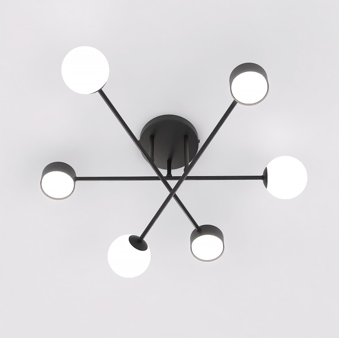 Plafondlamp Fludora Zwart Ø10 cm - Afbeelding 3