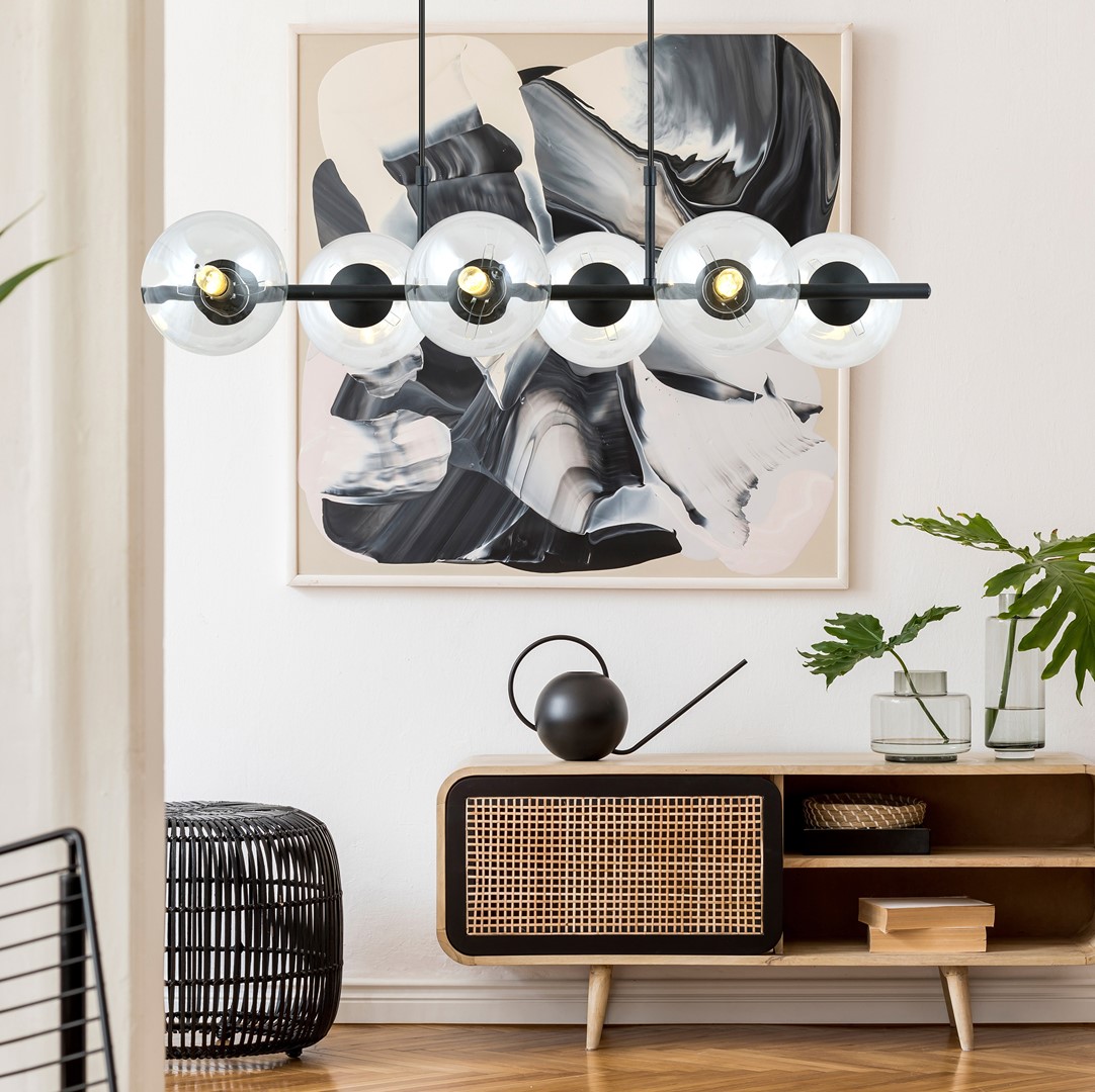 Hanglamp Lomi Zwart Ø14 cm - Afbeelding 3