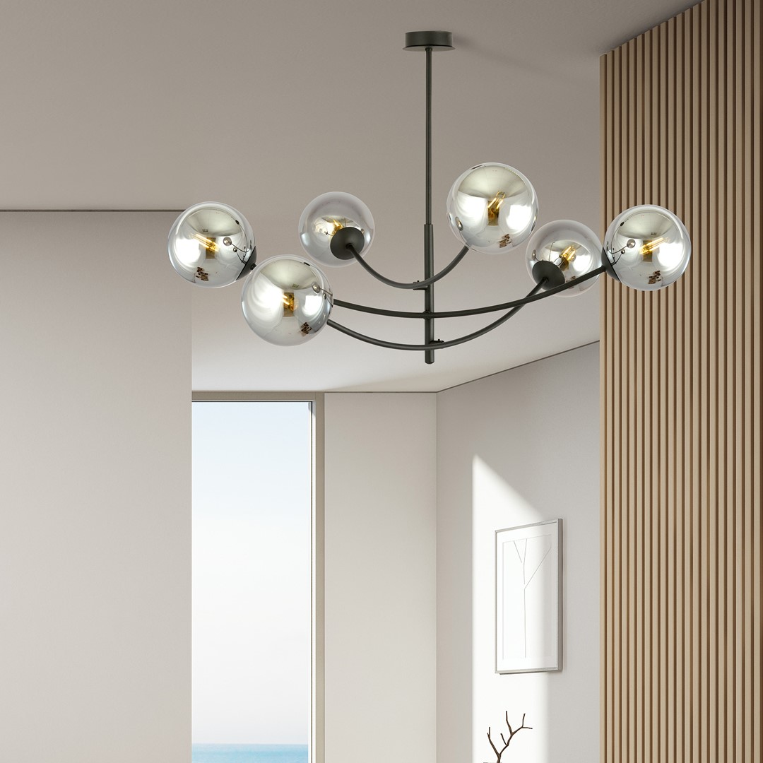 Plafondlamp Rendin Zwart Ø14 cm - Afbeelding 3