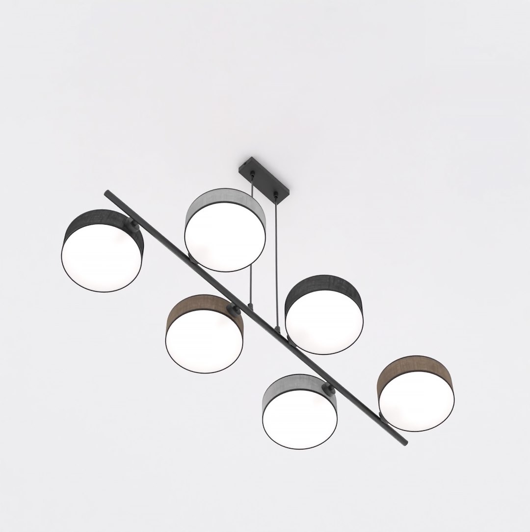 Hanglamp Ziermora Zwart Ø20 cm - Afbeelding 3