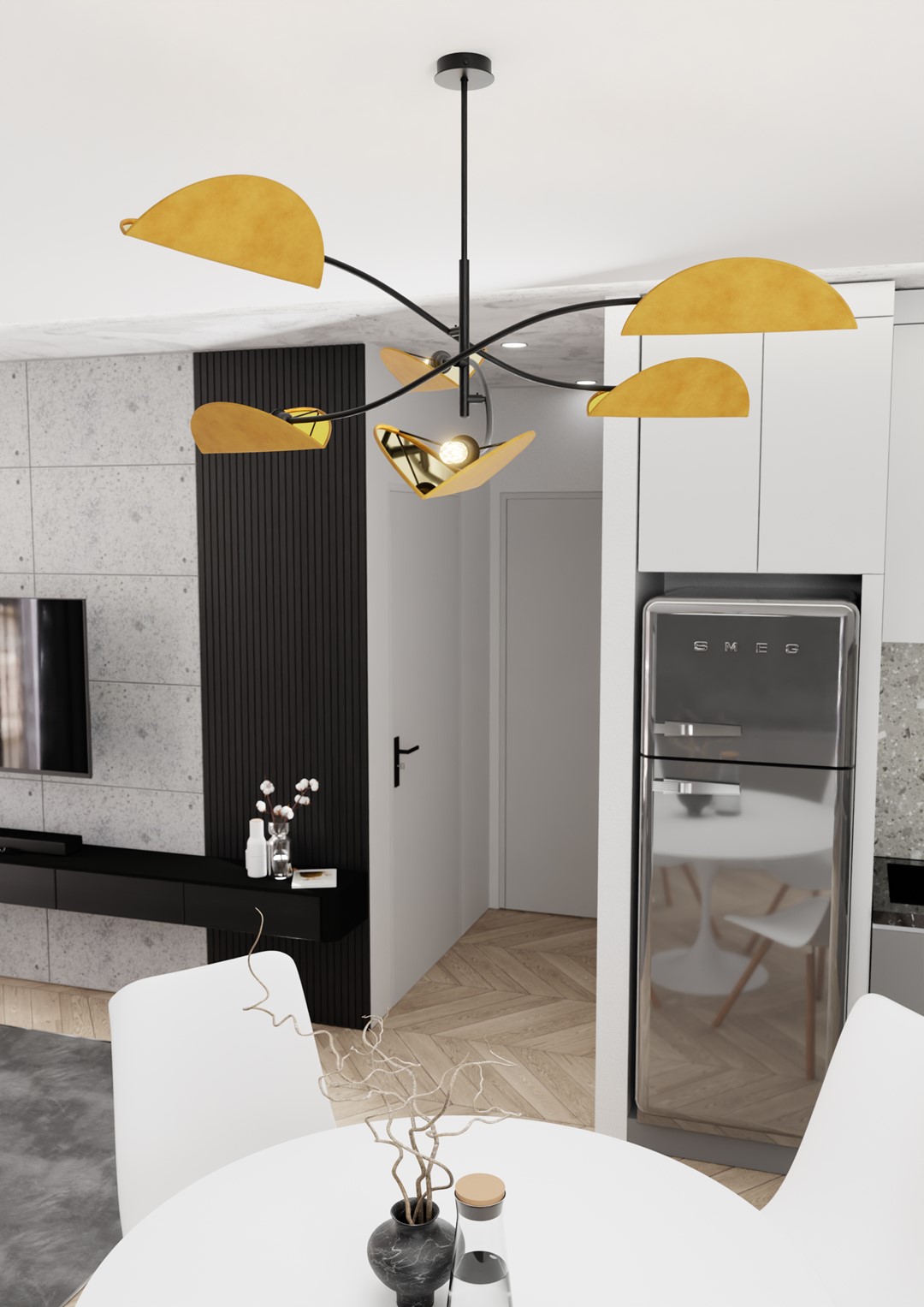 Plafondlamp Slaundan Zwart - Afbeelding 3