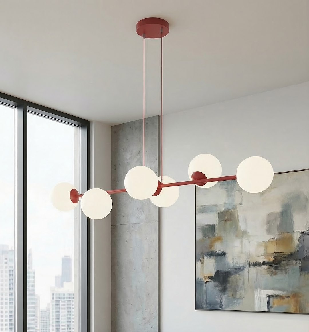 Hanglamp Stirnand Bordeaux Ø14 cm - Afbeelding 4