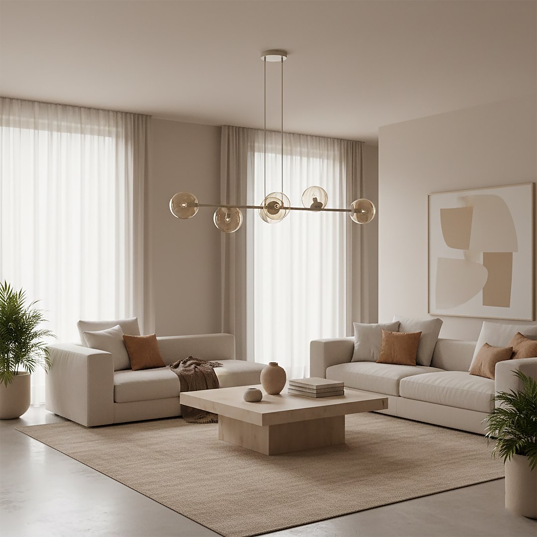 Hanglamp Sondin Beige Ø14 cm - Afbeelding 4