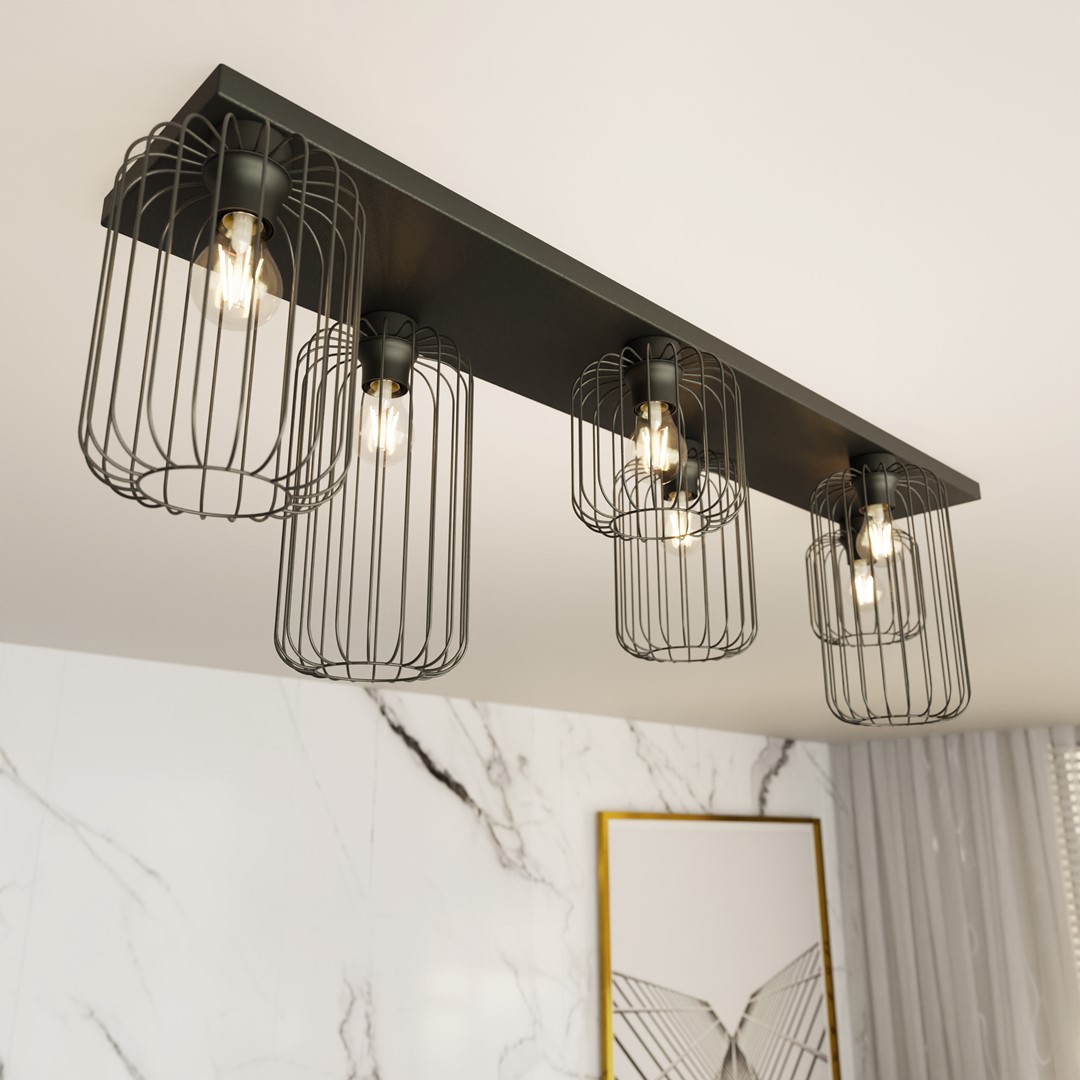 Plafondlamp Deenda Zwart Ø16 cm - Afbeelding 4