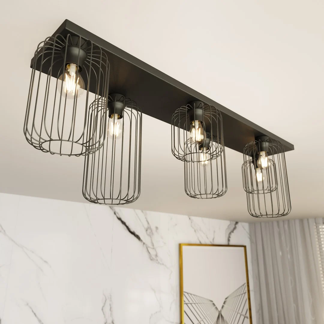 Plafondlamp Deenda Zwart Ø16 cm - Afbeelding 4
