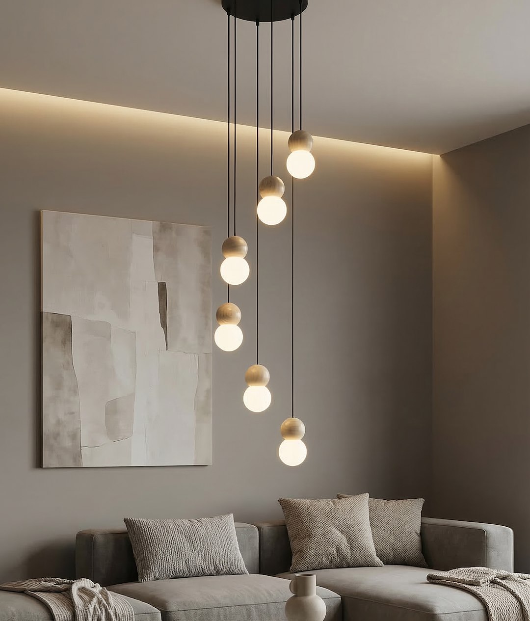 Hanglamp Pribello Zwart Ø10 cm - Afbeelding 4