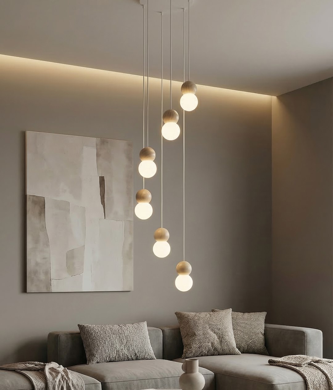 Hanglamp Koman Wit Ø10 cm - Afbeelding 4