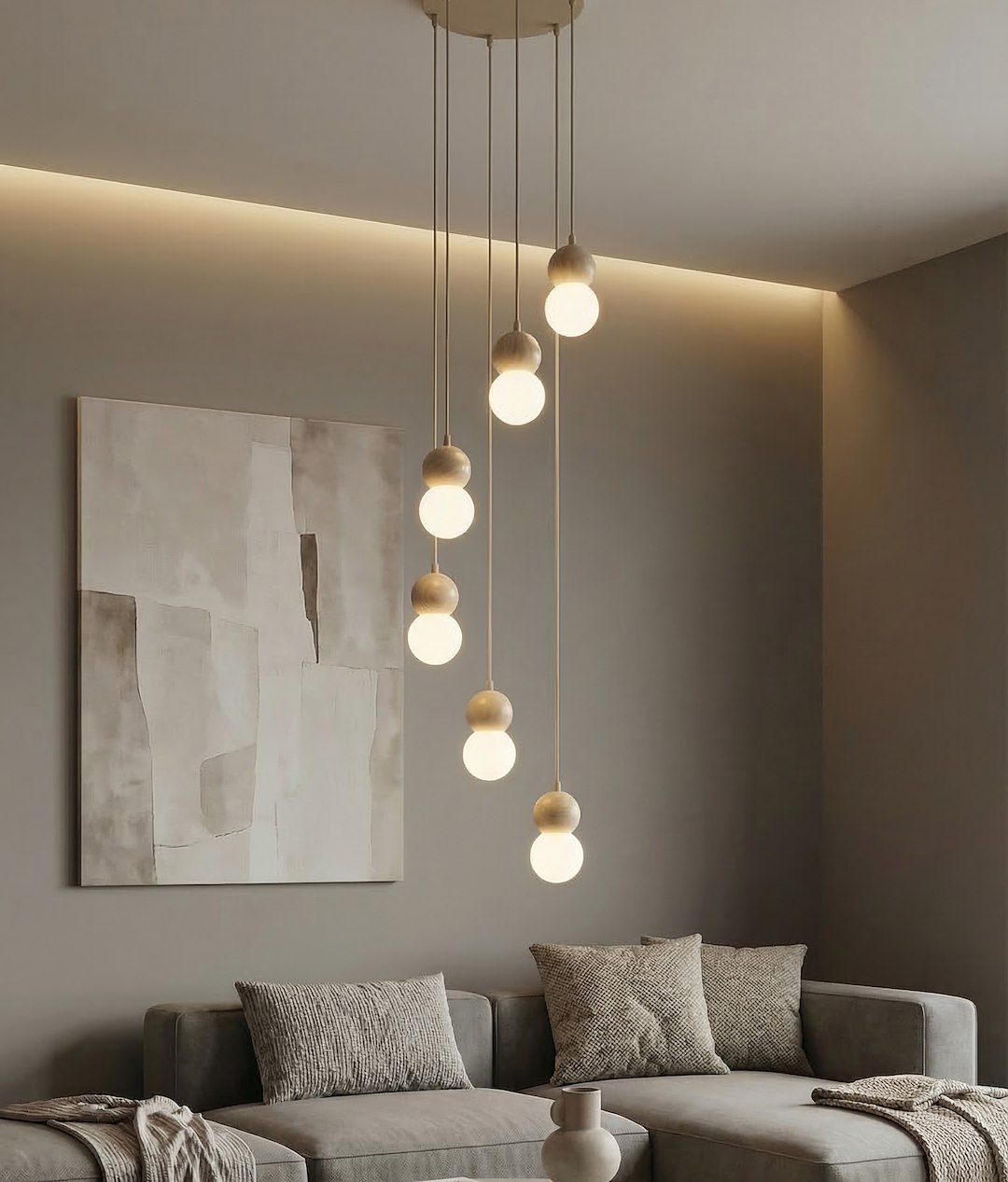 Hanglamp Salisbury Beige Ø10 cm - Afbeelding 4