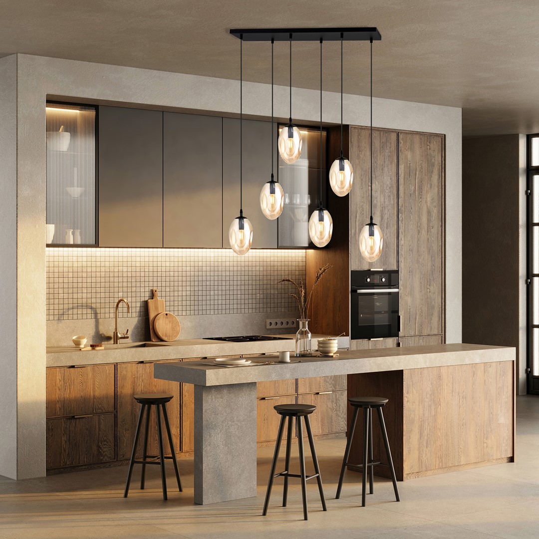 Hanglamp Bauskan Zwart Ø12 cm - Afbeelding 4