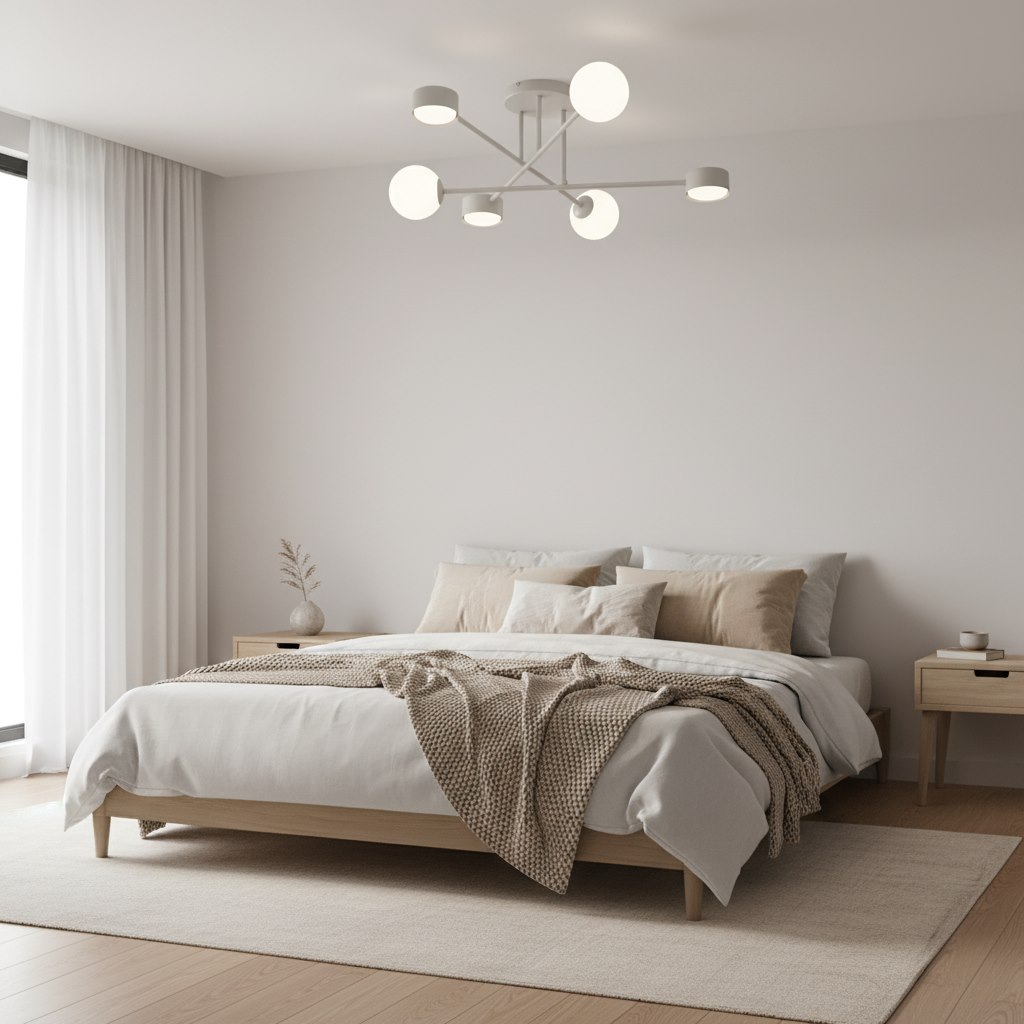Plafondlamp Zuskor Wit Ø10 cm - Afbeelding 4