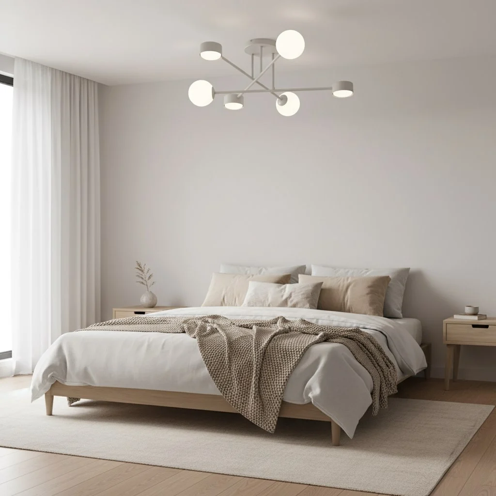 Plafondlamp Zuskor Wit Ø10 cm - Afbeelding 4