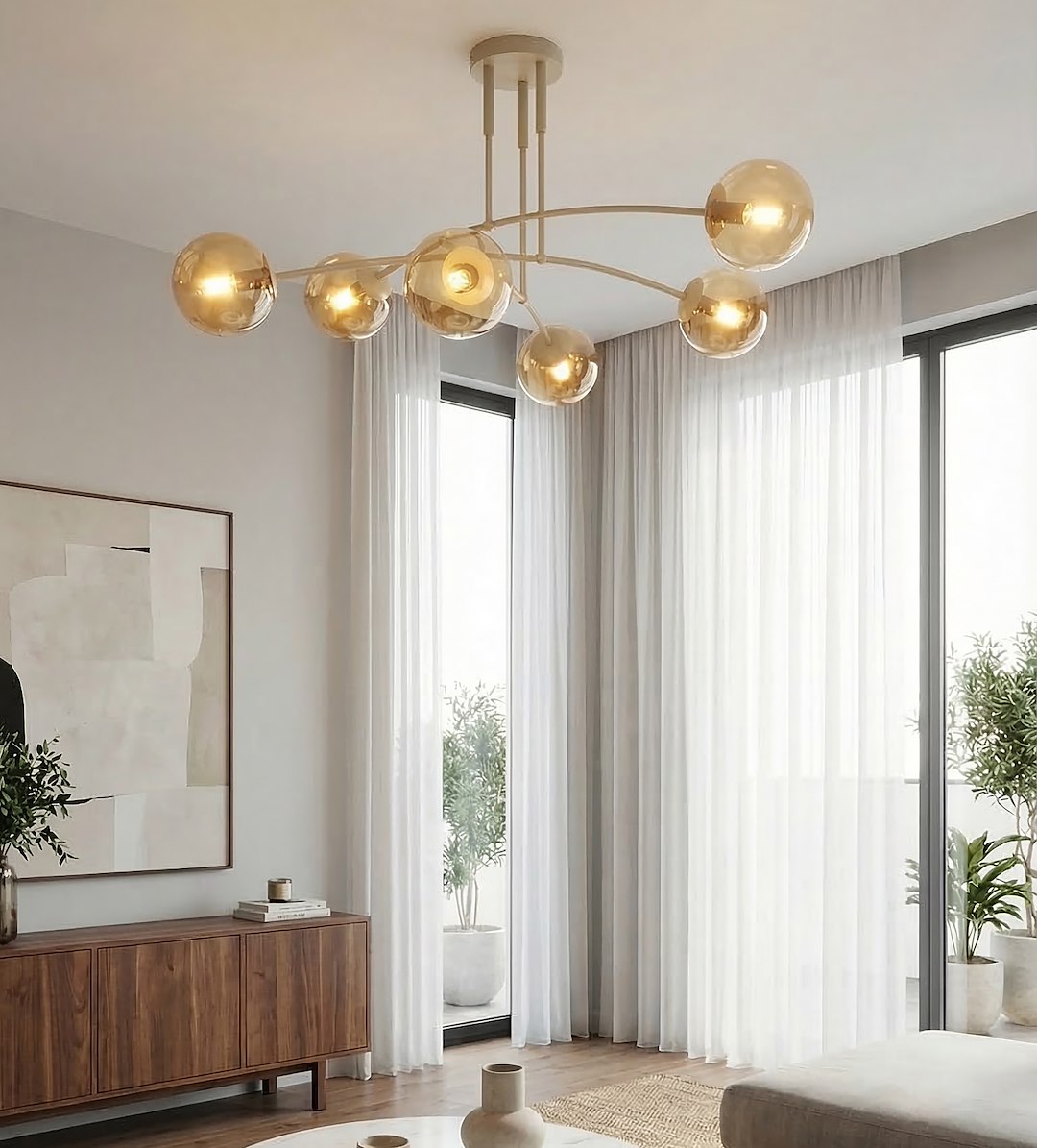 Plafondlamp Cierrond Beige Ø14 cm - Afbeelding 4