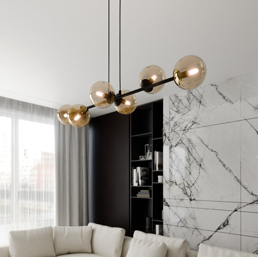 Hanglamp Vaunton Zwart Ø14 cm - Afbeelding 4