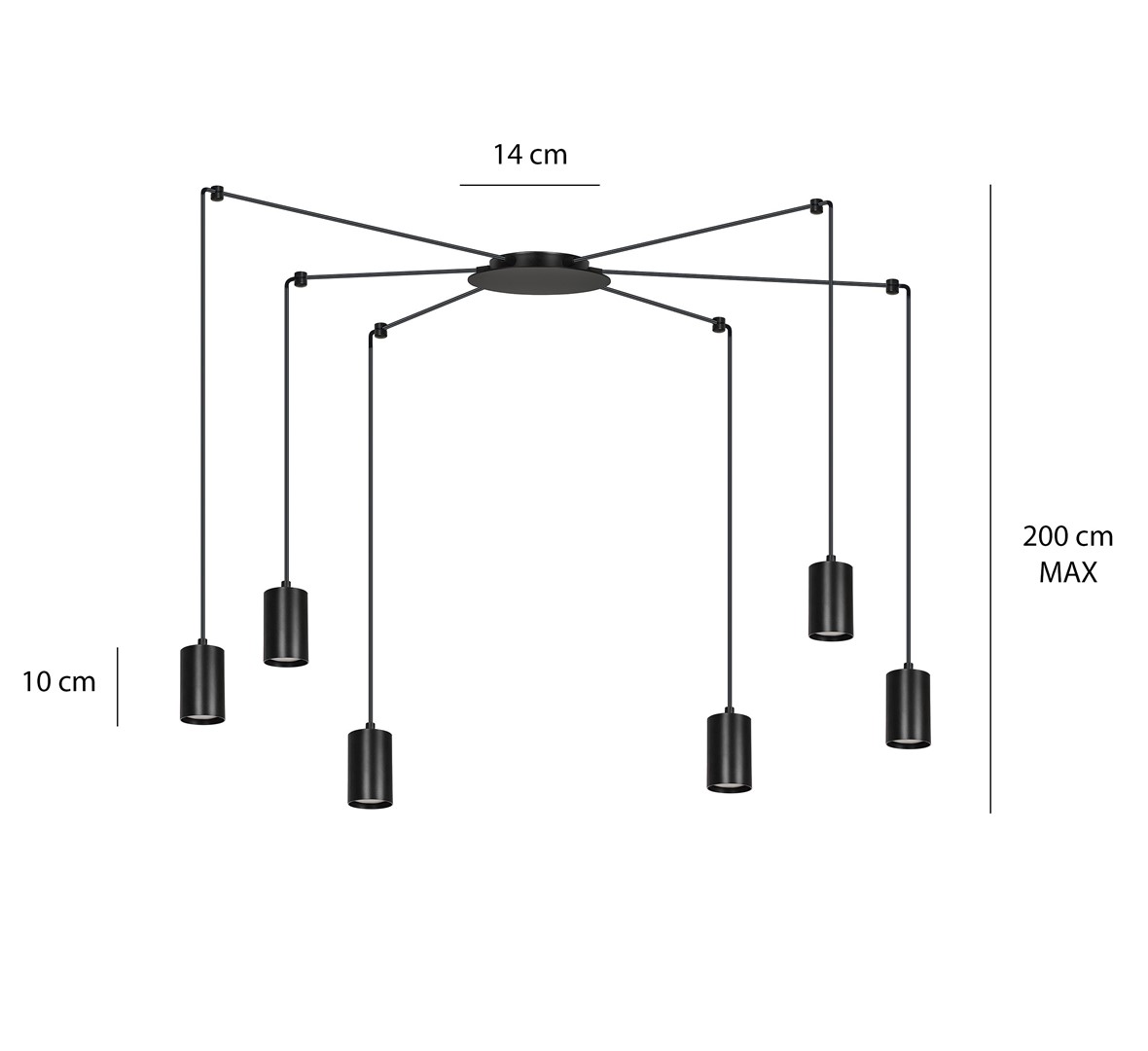 Hanglamp Morrun Zwart - Afbeelding 4