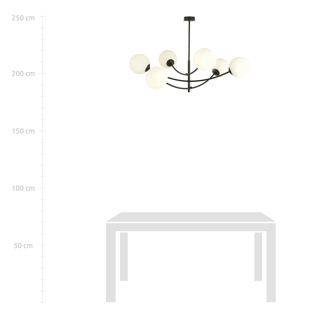 Plafondlamp Lelang Zwart Ø15 cm - Afbeelding 4