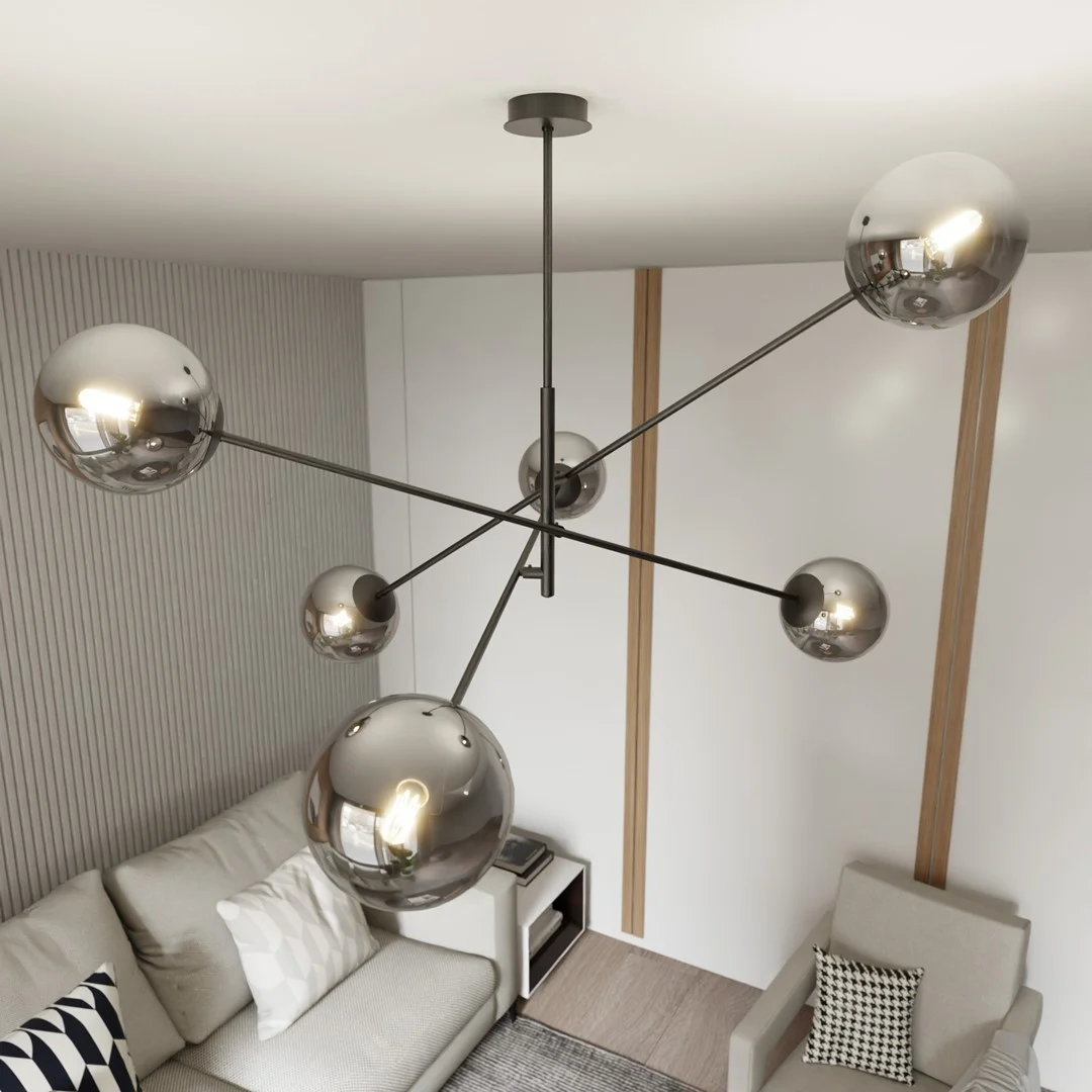 Hanglamp Loontena Zwart Ø14 cm - Afbeelding 4