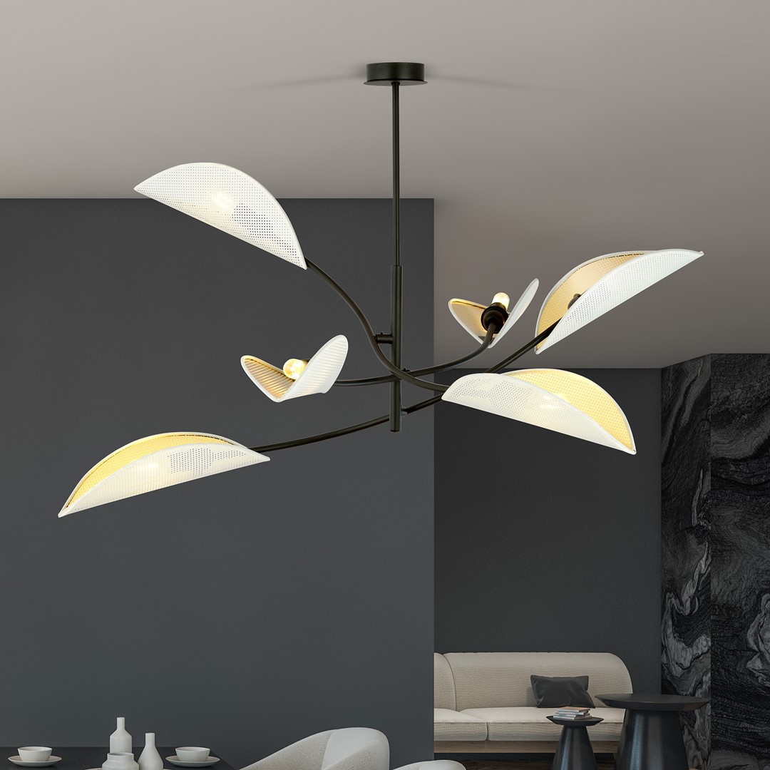 Plafondlamp Tussea Zwart Ø12 cm - Afbeelding 4